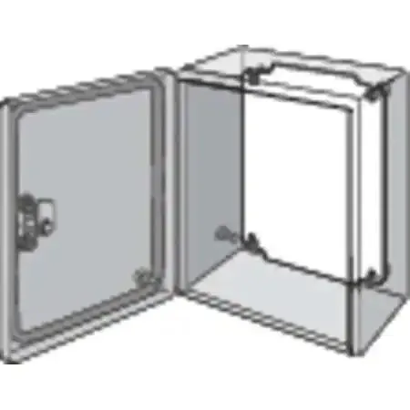 Rectangular steel panel with polyester powder finish and twelve gang openings