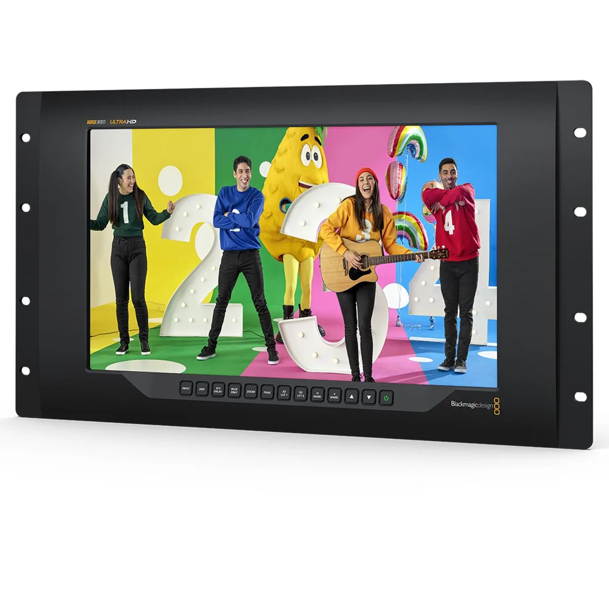 15.6 inch DCI 4K broadcast monitor in machined aluminium chassis