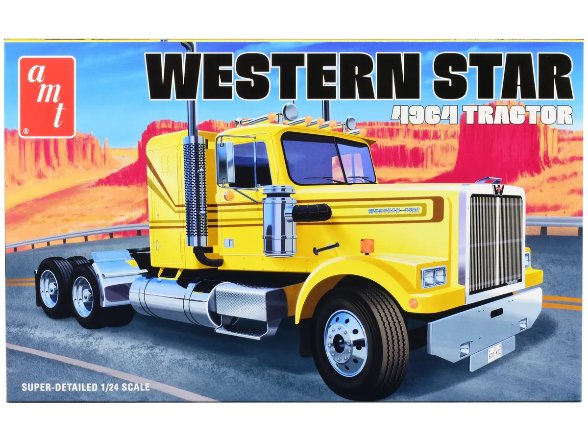AMT AMT Western Star 4964 Truck Tractor 1/24 Scale Model Kit 285 Parts — product photo