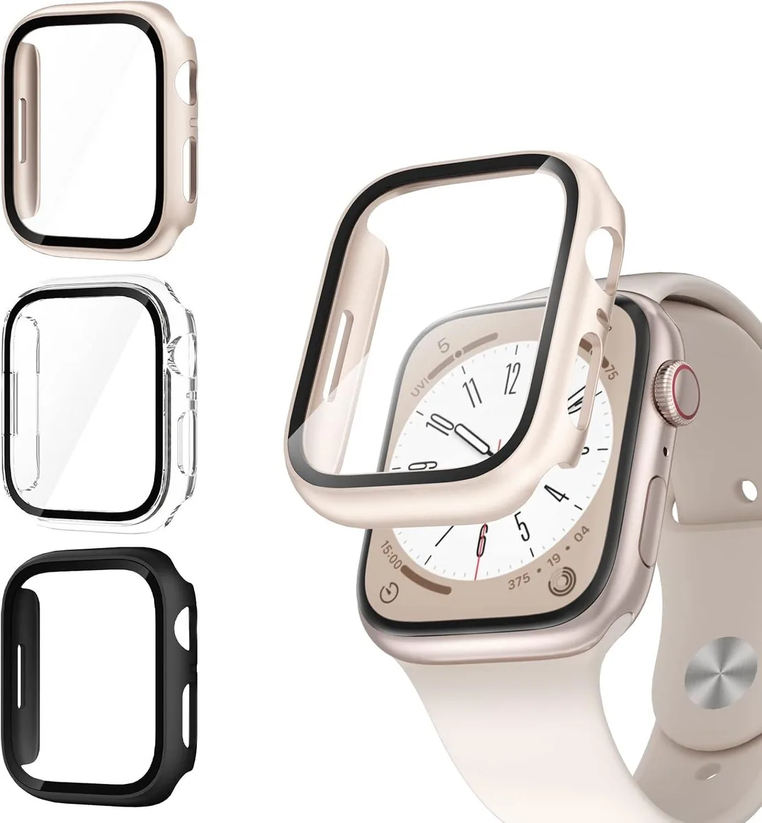 ETEIZU ETEIZU 3 Pack Watch Case 40mm Black/Clear/Starlight — product photo