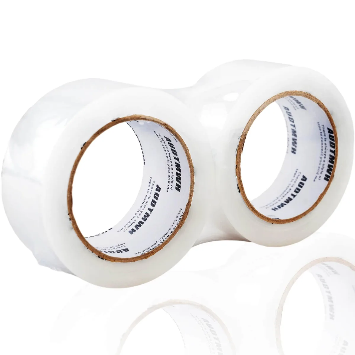  AUDTMWH AUD540909 Clear Packing Tape 2 Rolls 1.88" x 60 yds 2.6mil — product photo