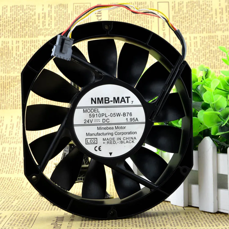 Fans Fans 5910PL-05W-B76 24V 1.95A 4100RPM 290CFM case fan — product photo