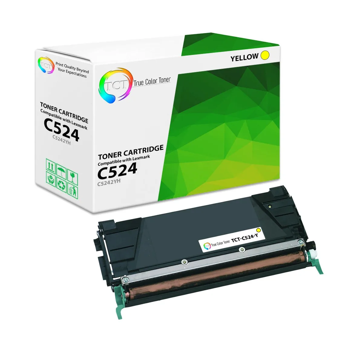 True Color Toner True Color Toner C5242YH Yellow Toner Cartridge 5000 Pages — product photo