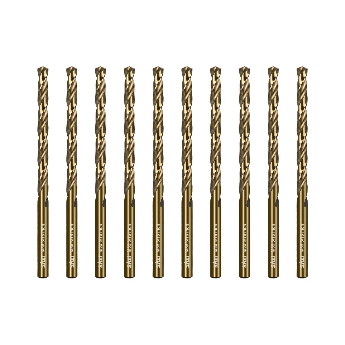  Olympia Tools Cobalt Drill Bit Set 10pc 3/16" M35 HSS Jobber Length 2 Pack — product photo