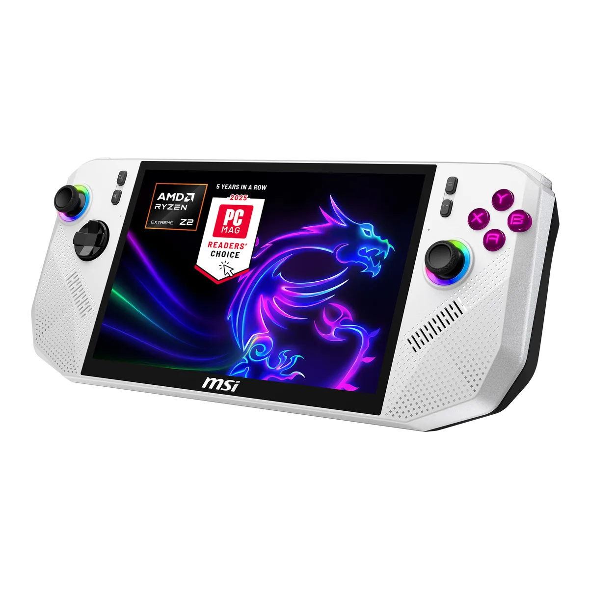 MSI MSI Claw A8 BZ2EM-070US handheld gaming console 8" FHD+ 120Hz Ryzen Z2 Extreme 24GB LPDDR5X 1TB — product photo