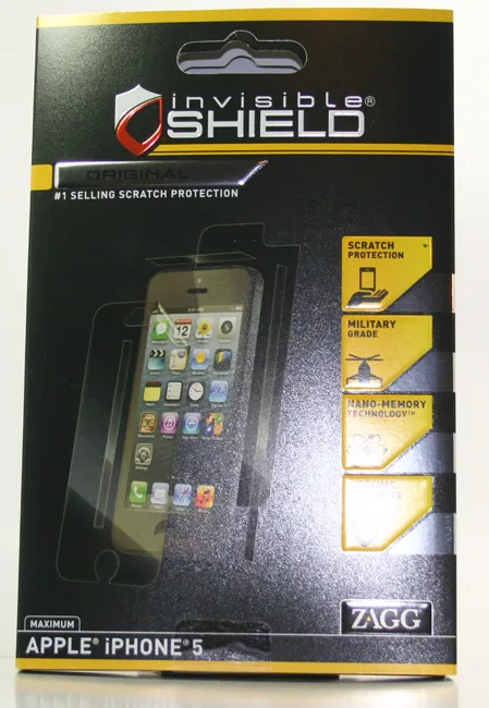 Clear protective case for iPhone 5 with thin frame strips
