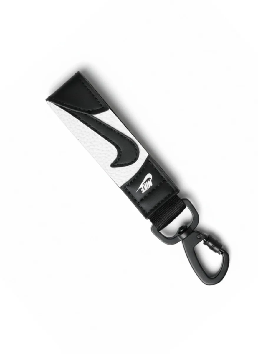  Viator Gear Swoosh Key Holder Carabiner Clip Black/White — product photo
