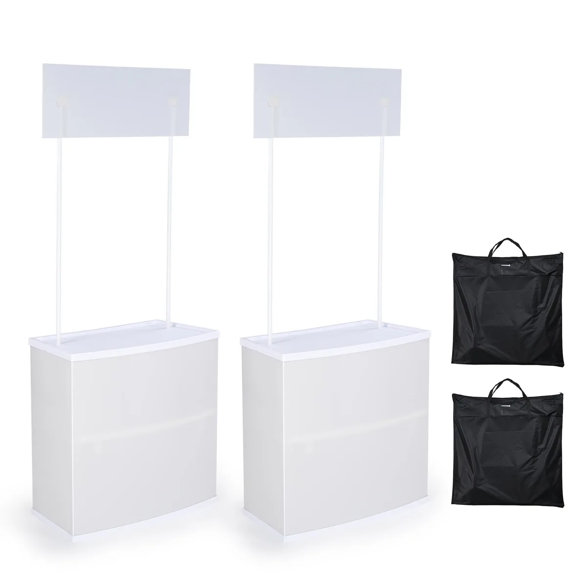 Yescom USA, Inc. Yescom USA, Inc. 35PDM006-PP-07X2 Portable Promotion Counter 2 Pack 31.5" x 17.1" x 77 — product photo