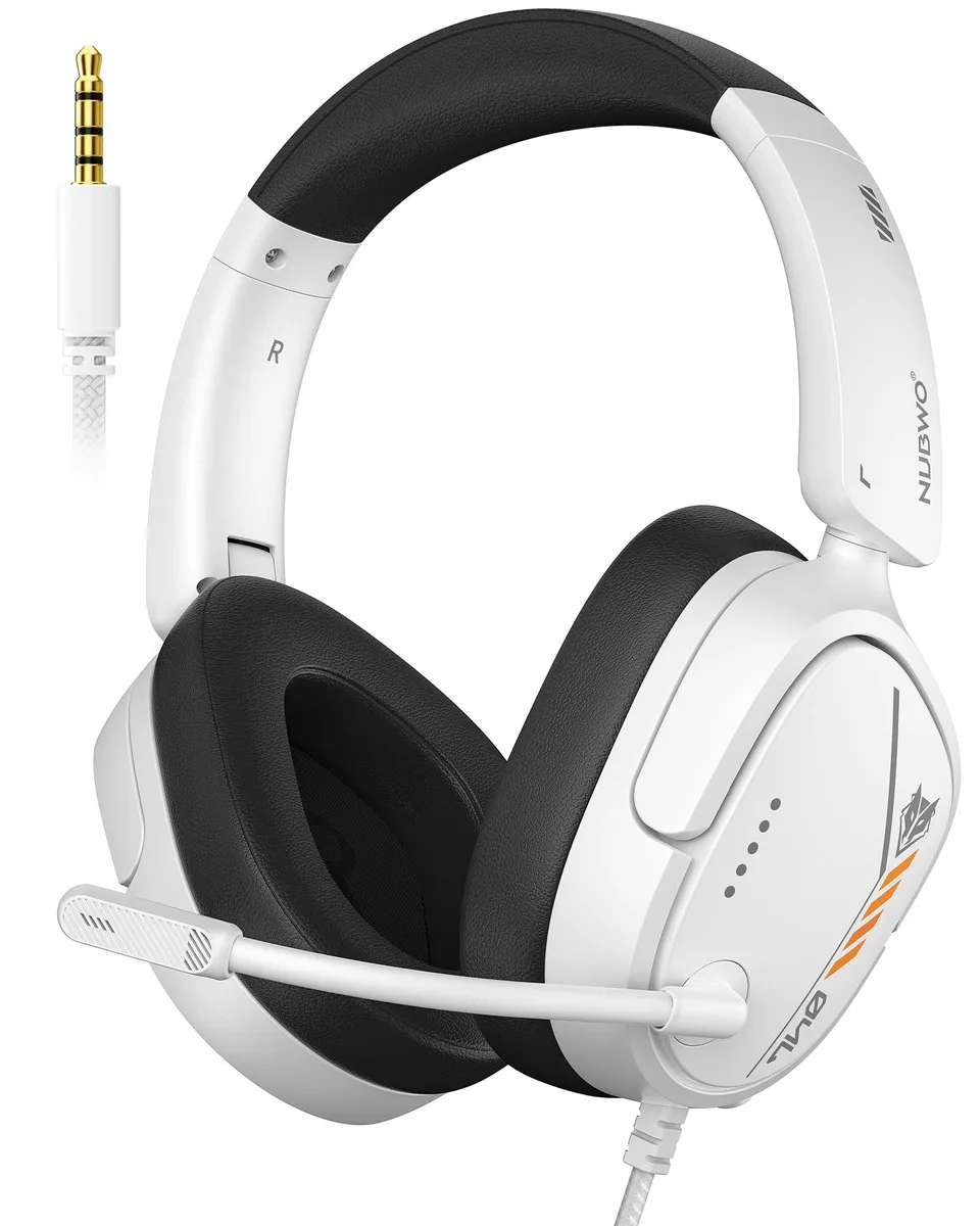  NU HG04L Wired Gaming Headset White 40mm 3.5mm 250g — product photo