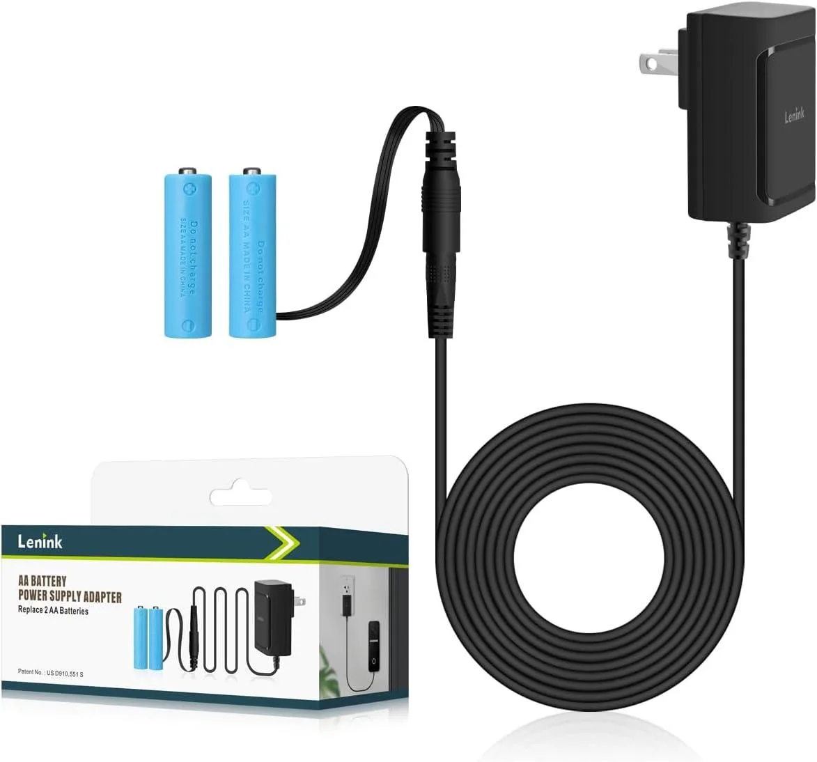 Cheezee Cheezee AC Power Adapter for 2 AA Battery Replacement (Black) — product photo