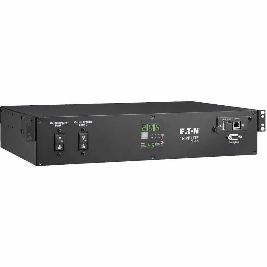 Tripp Lite Tripp Lite PDUMNH30HVAT2 30A 208/240V Monitored PDU 16 C13 2 C19 1 L6-30R 2U Horizontal — product photo