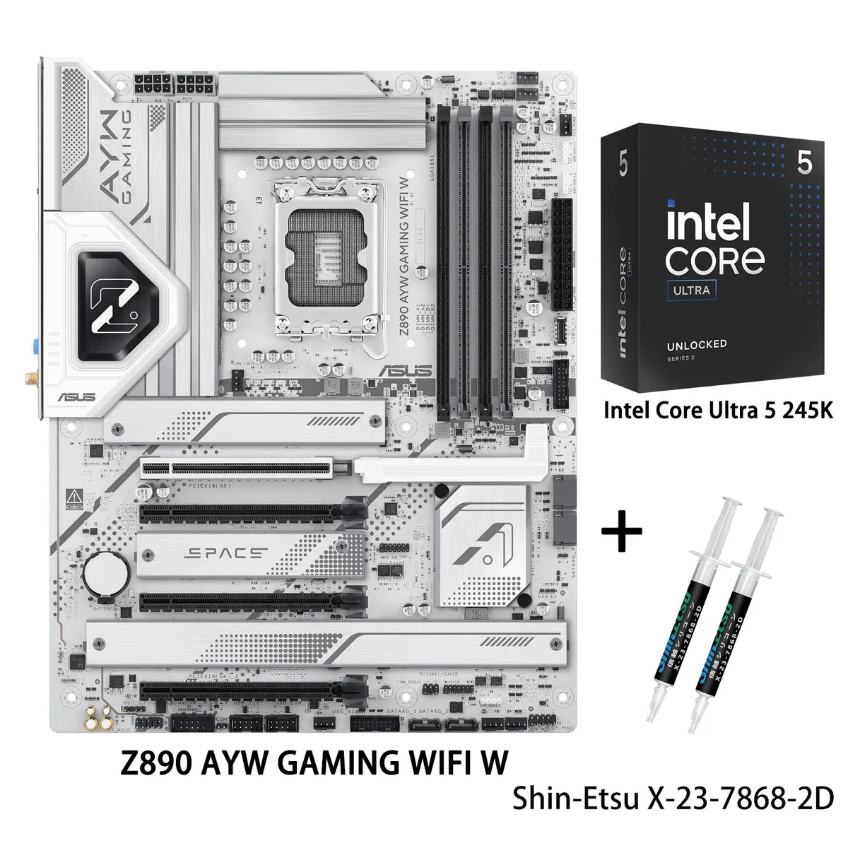 ASUS ASUS Z890 AYW GAMING WIFI W Intel motherboard &amp; Core Ultra 5 245K — product photo