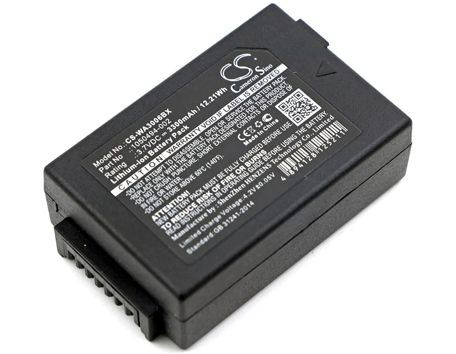 Centenex Electronics Centenex Electronics DS-CS-WA3006BX Li-ion 3.3 Ah barcode scanner battery — product photo