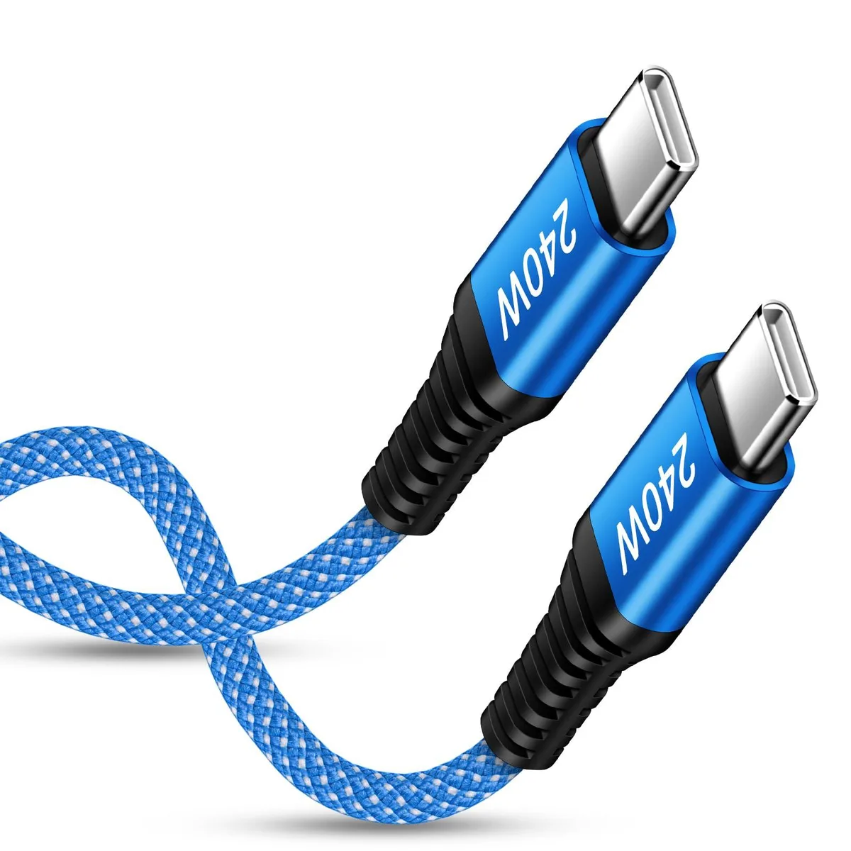  GE USB-C to USB-C cable 10 ft 240W braided Samsung Galaxy S26 Ultra Super Android Phone Power — product photo