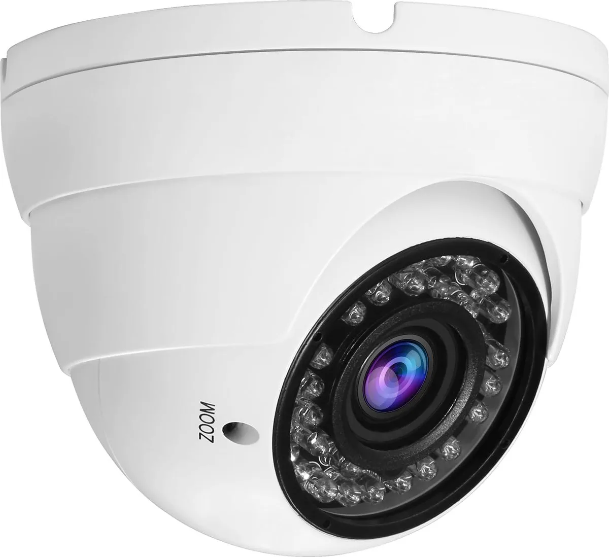 TAURKENAM TAURKENAM 1080P 4-in-1 Dome CCTV Camera 2.8-12mm 36 IR White — product photo