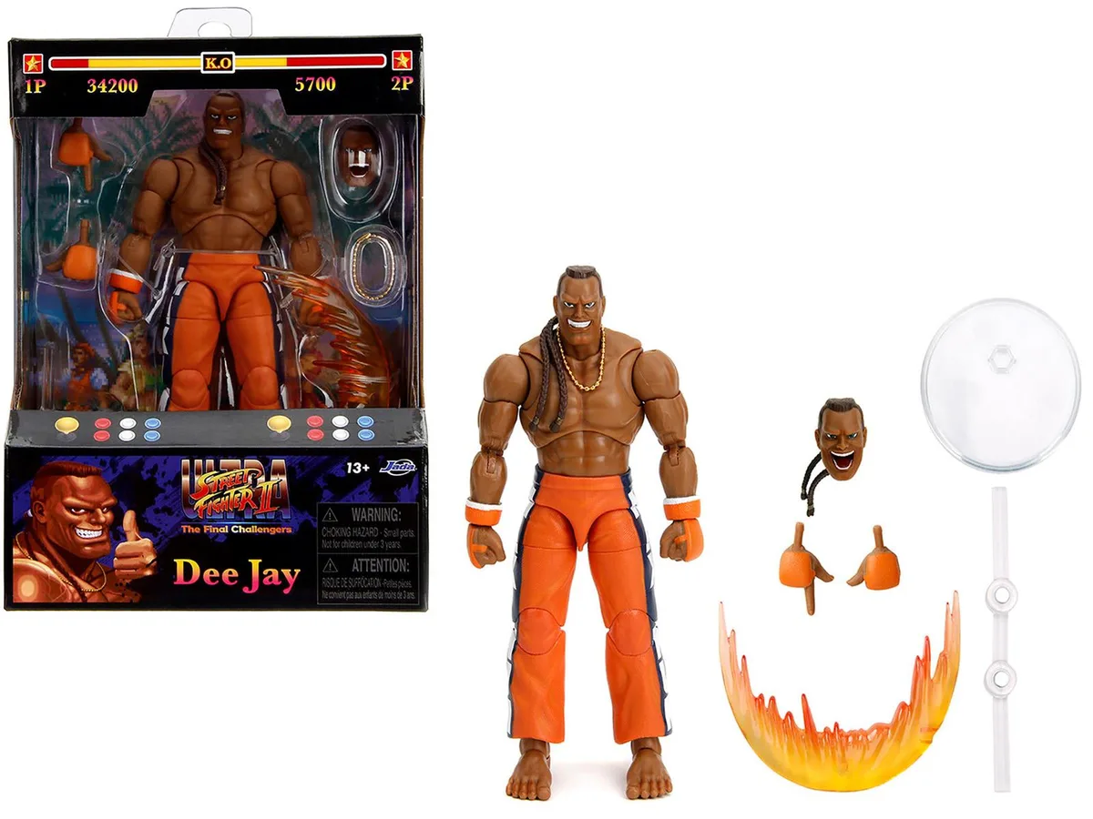 Jada Jada 34691 Street Fighter II 6 Inch Dee Jay Action Figure 15 Points Articulation 2017 — product photo