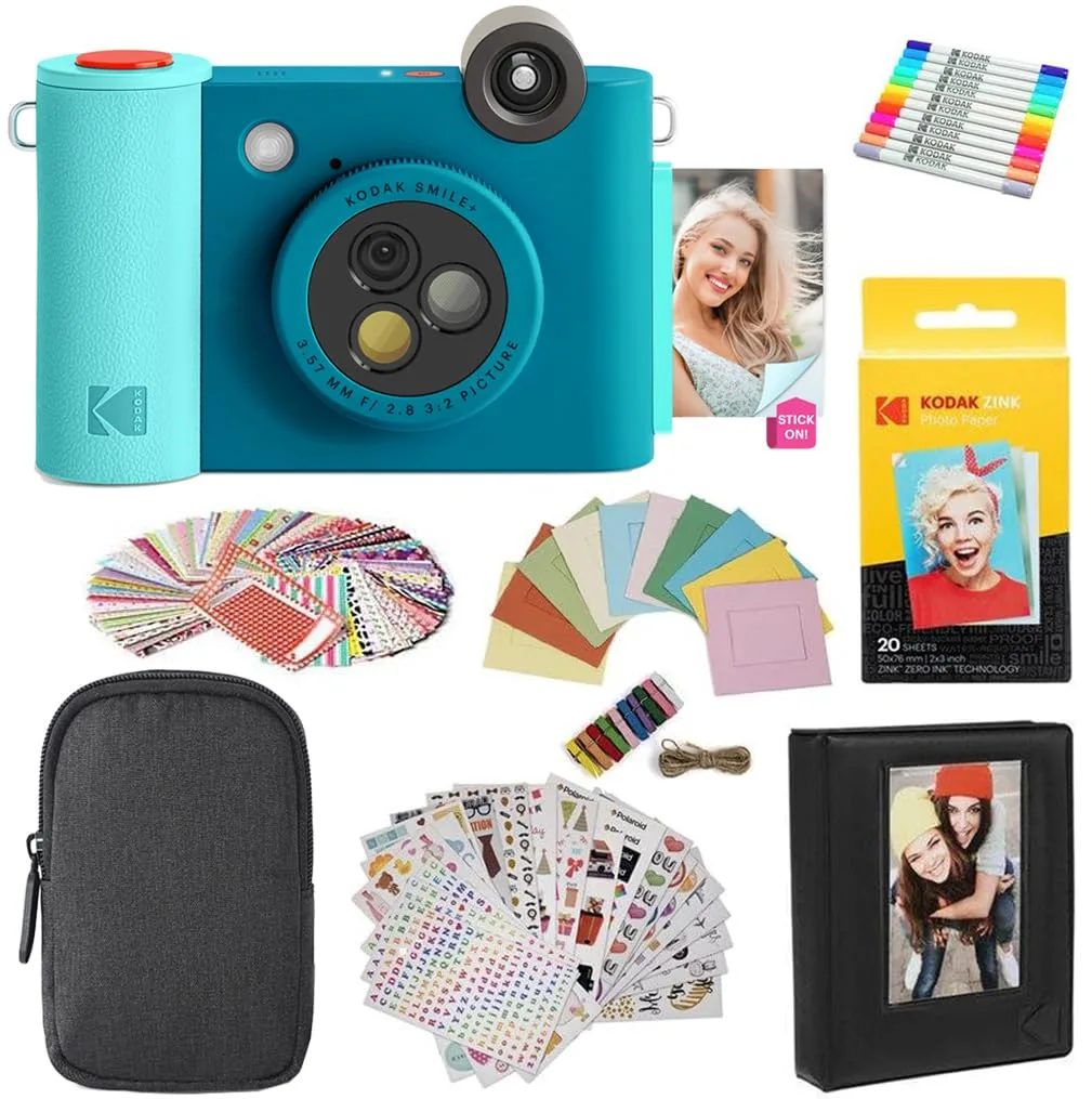 Kodak Kodak Smile+ 2-in-1 Instant Print Camera Bundle Blue — product photo