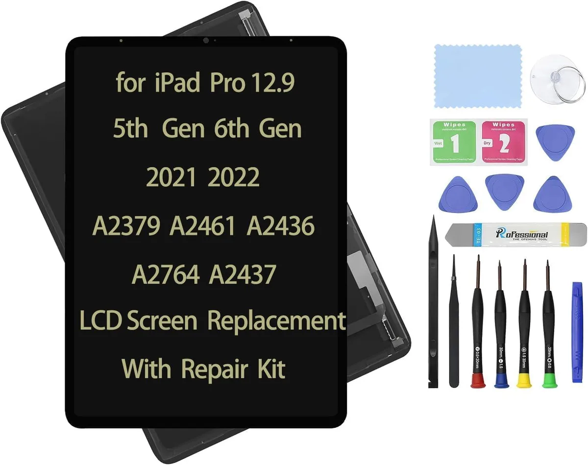 NUOLAISUN NUOLAISUN 12.9" LCD Screen Replacement iPad Pro 5th 6th Gen 2021 2022 A2378 A2379 A2461 A2436 A2764 A2437 — product photo