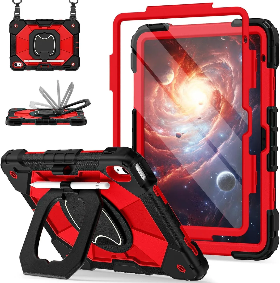 Leelbox Leelbox Rugged iPad Case 10th/11th Gen Red Accessory — product photo