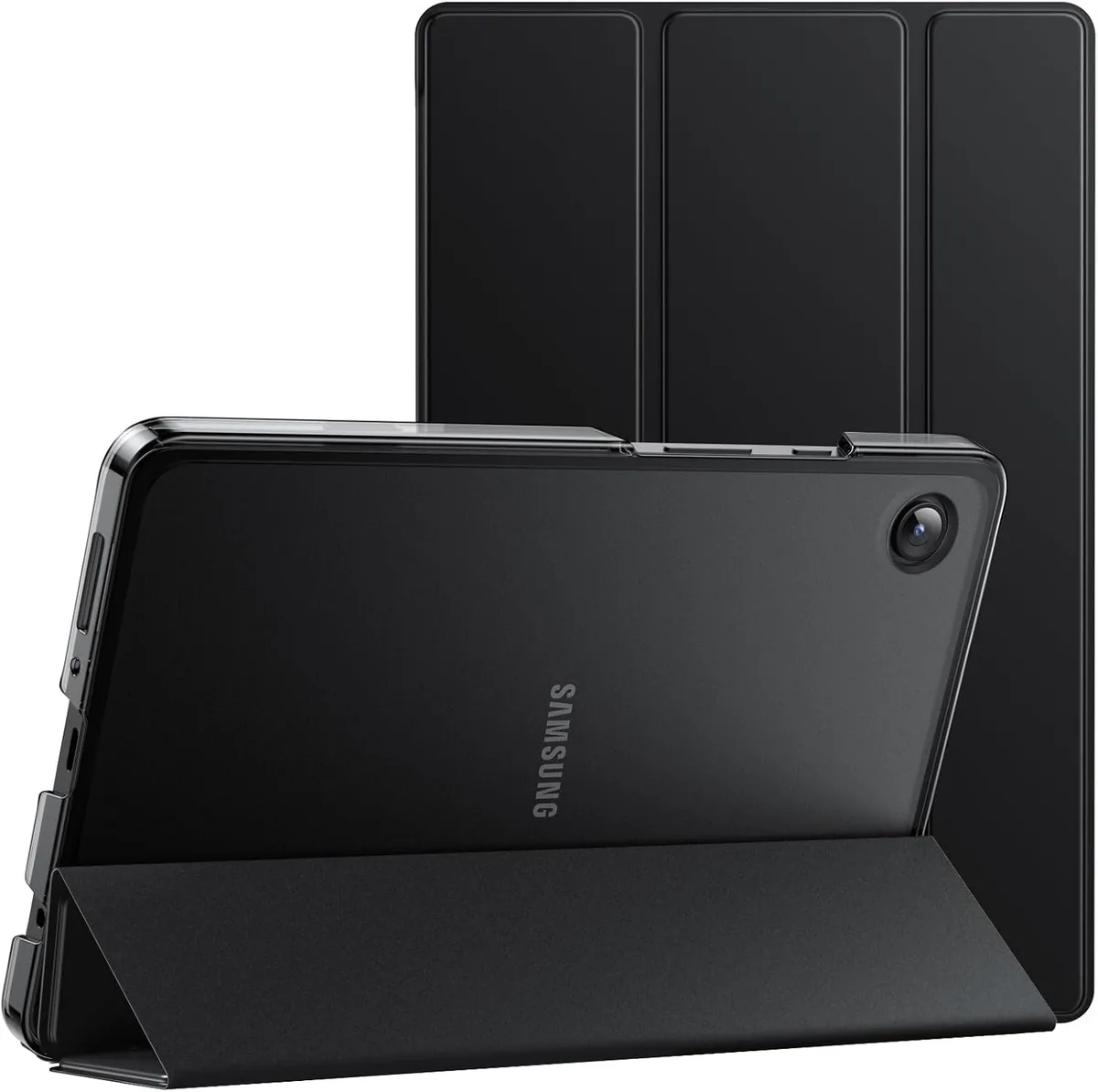 Kootion Kootion Galaxy Tab A11 A9 8.7-Inch 2023 2025 Slim Translucent Tri-Fold Folio Stand Case Black — product photo