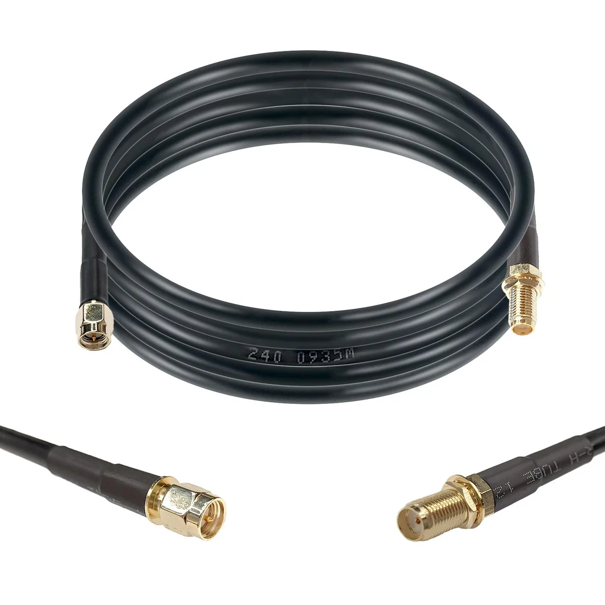 Maswell Communication Tech. Maswell Communication Tech. LMR240 Equivalent 2m SMA Male to Female Coaxial RF Cable 50 Ohm — product photo