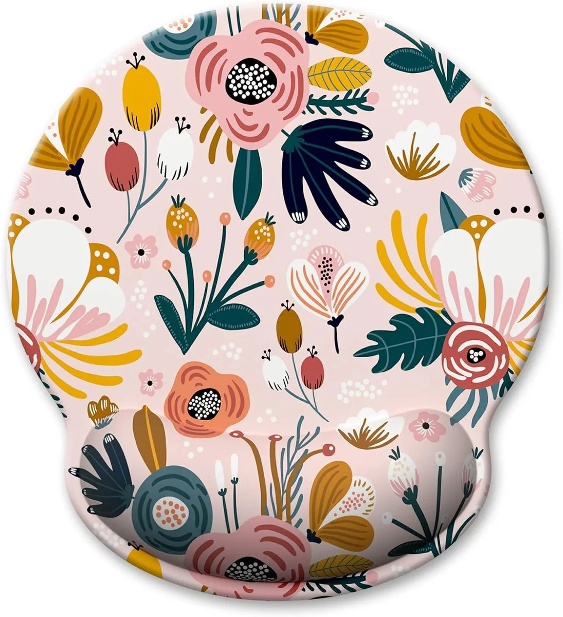 Emerson Emerson Floral Memory Foam Wrist Rest Mouse Pad 9.9 x 9.1 inch — product photo