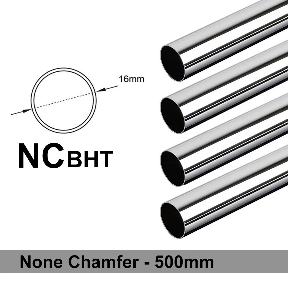 Bitspower Bitspower Chamfer Brass Hard Tubing OD16mm Shining Silver 500mm 4pcs — product photo