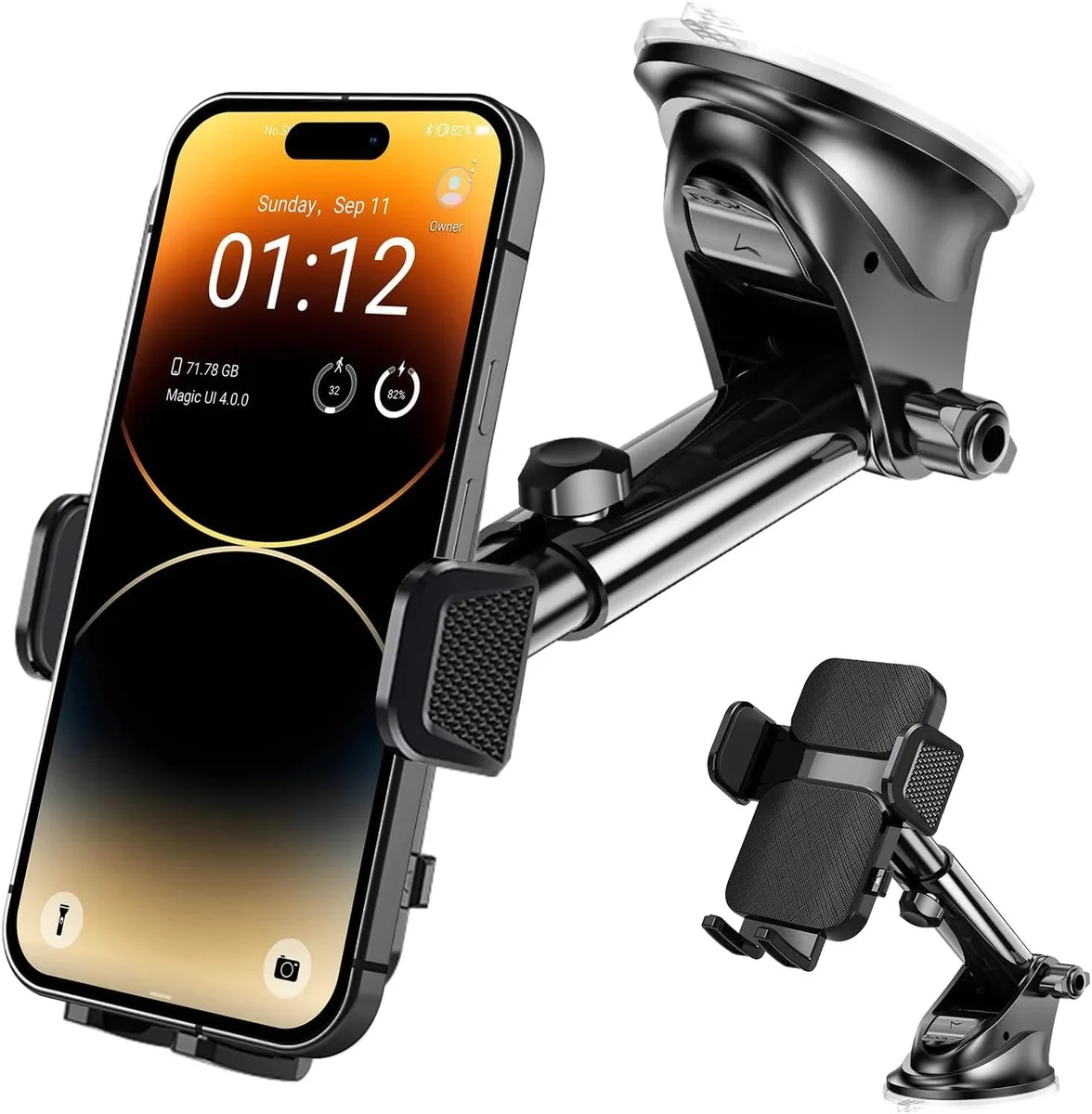 Keyence Keyence Phone Mount Suction Clip Dashboard Windshield Universal — product photo