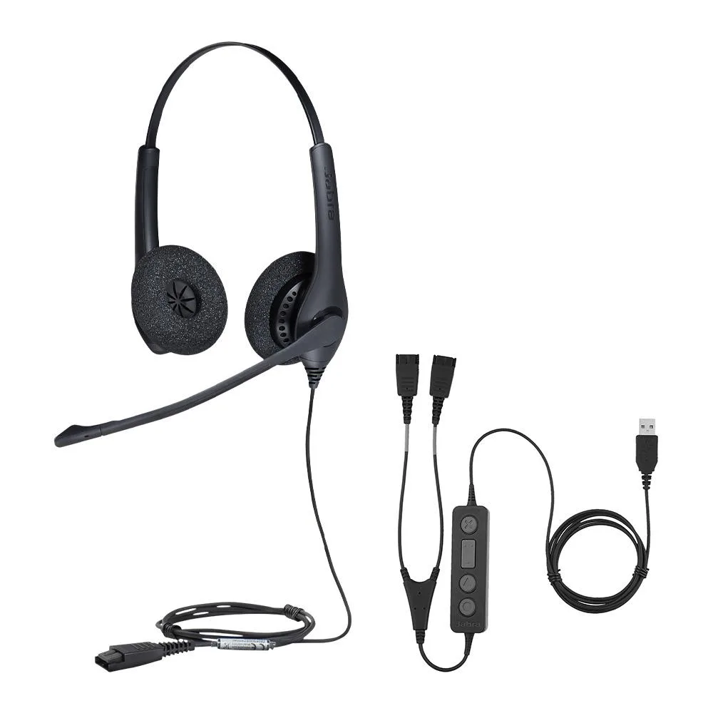 Jabra Enterprise Products Jabra Enterprise Products BIZ 1500 Duo QD headset with Link 265 — product photo