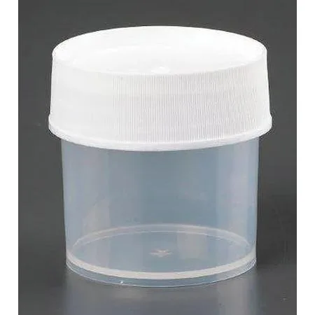 Lab Safety Supply Inc Lab Safety Supply Inc 32V496 125 mL PP jars with caps, pack of 12 — product photo