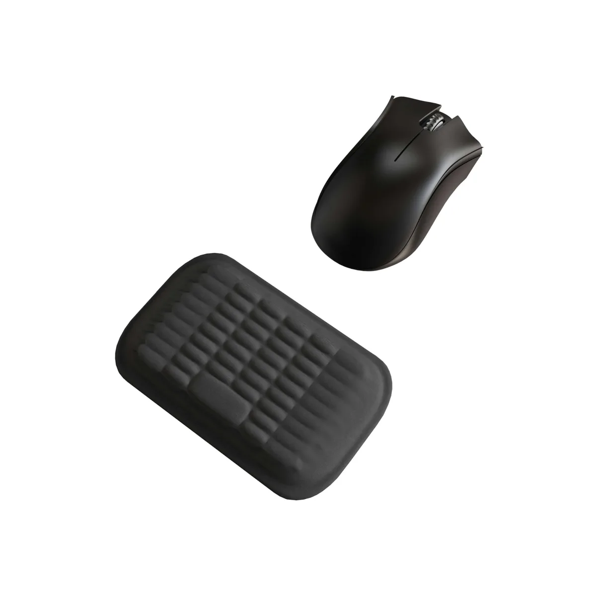  MEKASS Mouse Wrist Rest Classic Black 6.3×3.54×0.79 in — product photo