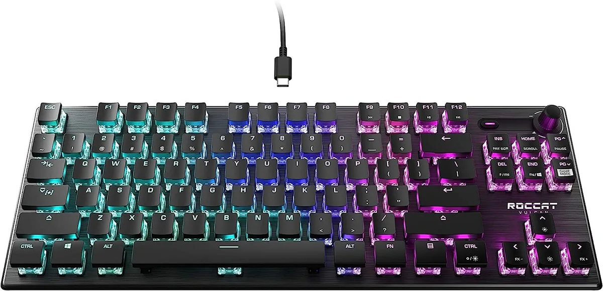 ROCCAT ROCCAT Vulcan TKL Mechanical Gaming Keyboard, Titan Optical Switches, Black — product photo