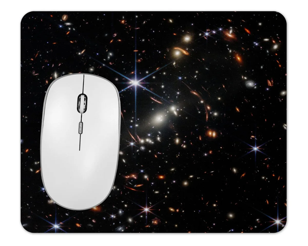 Future of Flight Future of Flight Webb Space Telescope Deep Field Galaxy Mousepad 1/4 Thick 7.75 x 9.25 — product photo