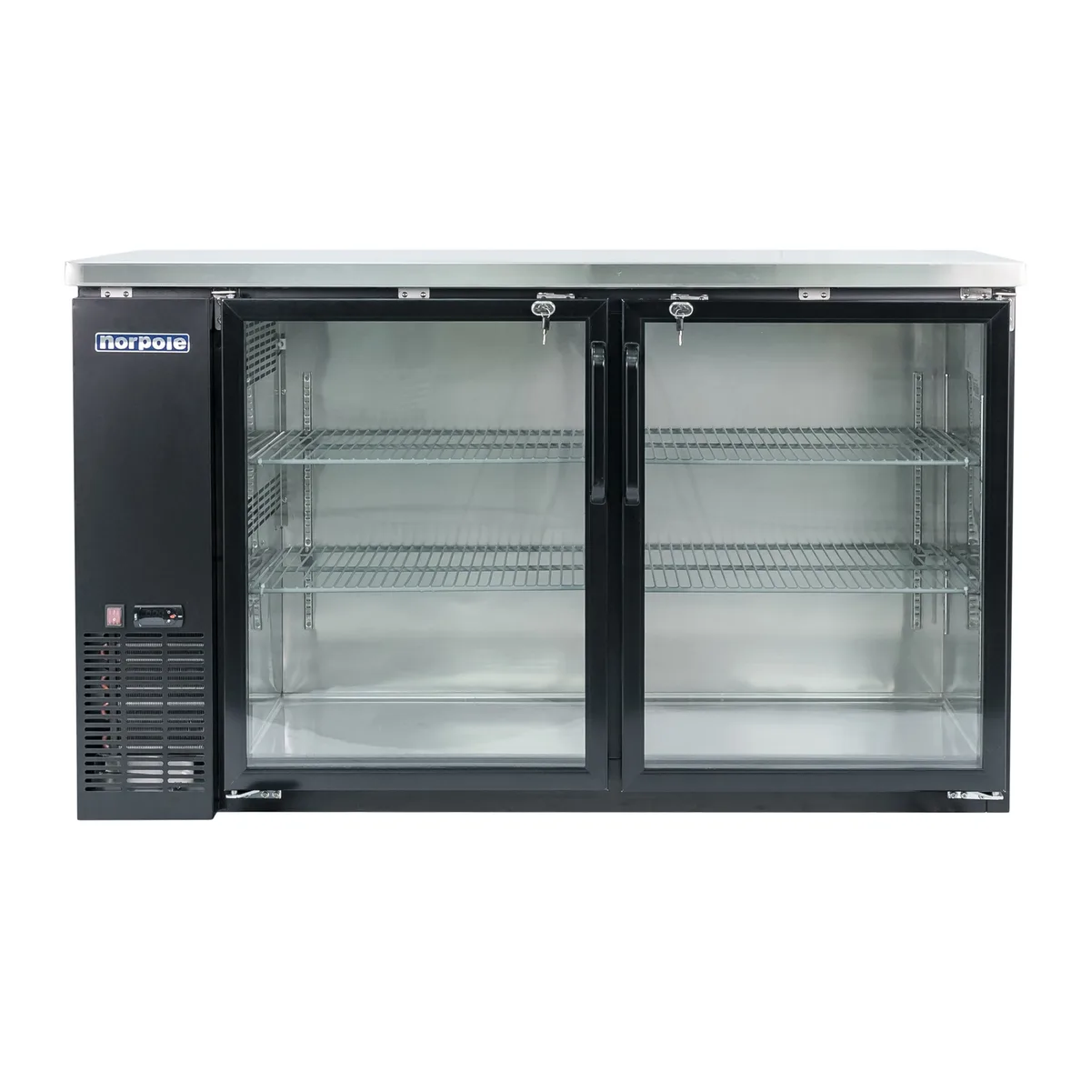 Magic Chef Magic Chef 16 cu. ft. 2-Glass Door Under Bar Refrigerator Black — product photo