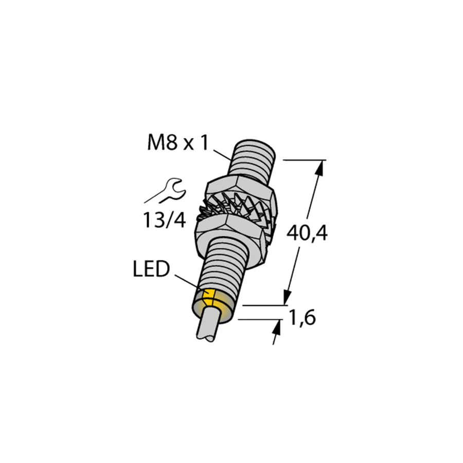 Turck Turck BI2-EG08-RN6X M8 inductive sensor 58 g — product photo