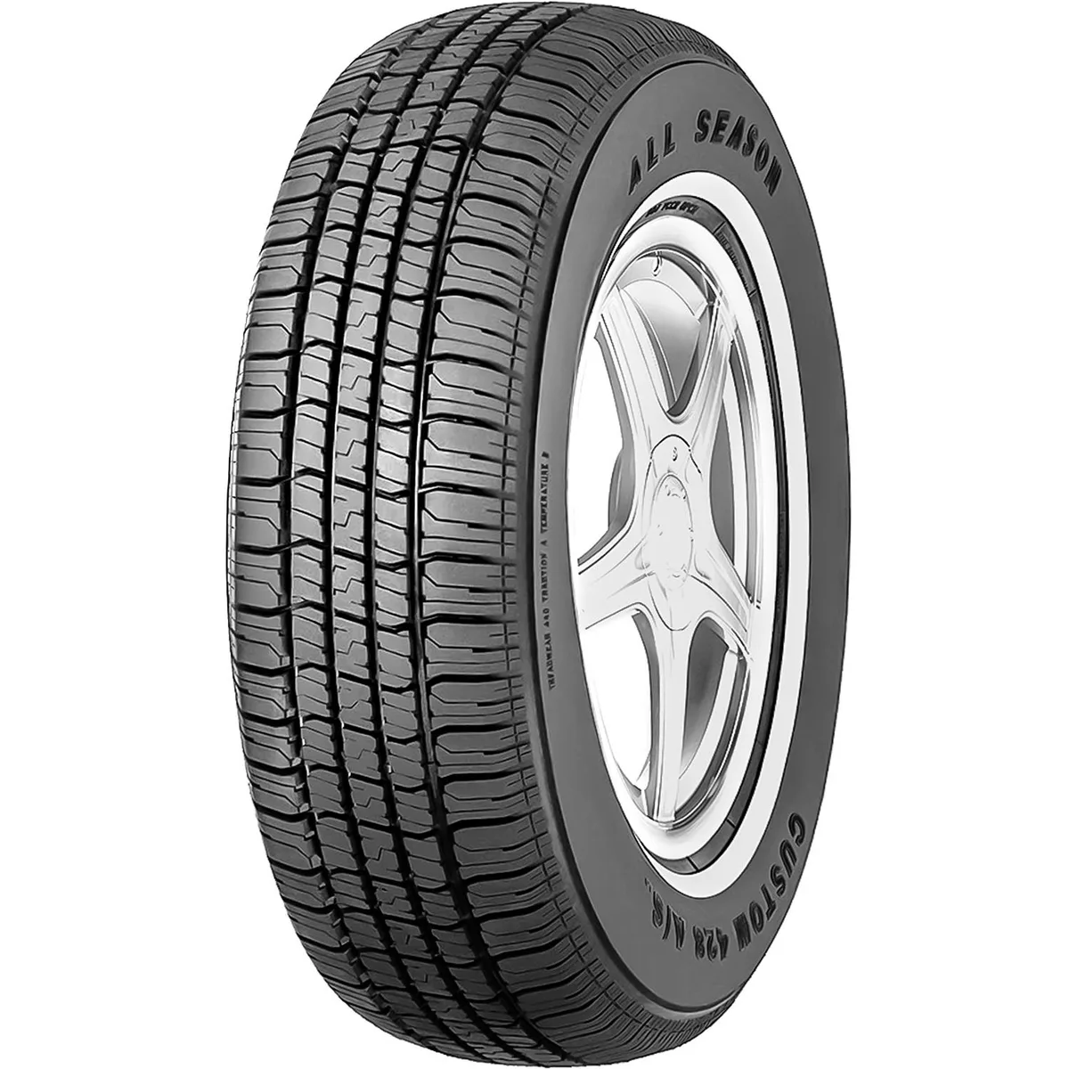 TBC TBC Custom 428 A/S 235/75R15 105S White Side Wall — product photo