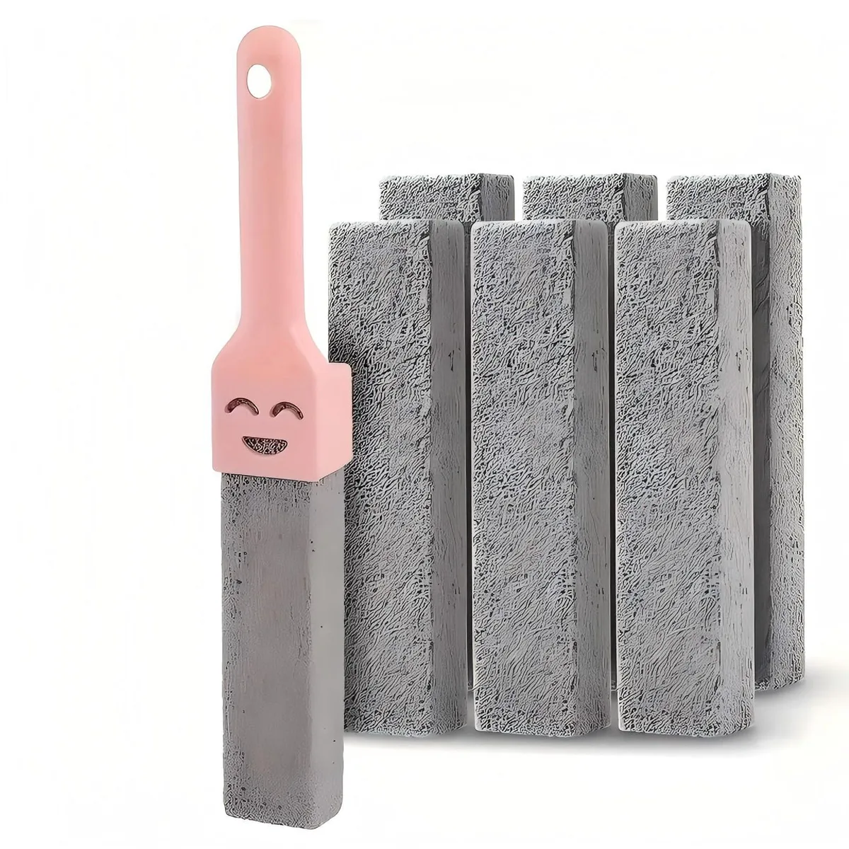  JODCSPKERT 6 Pack Pumice Stone with Handle Pink — product photo