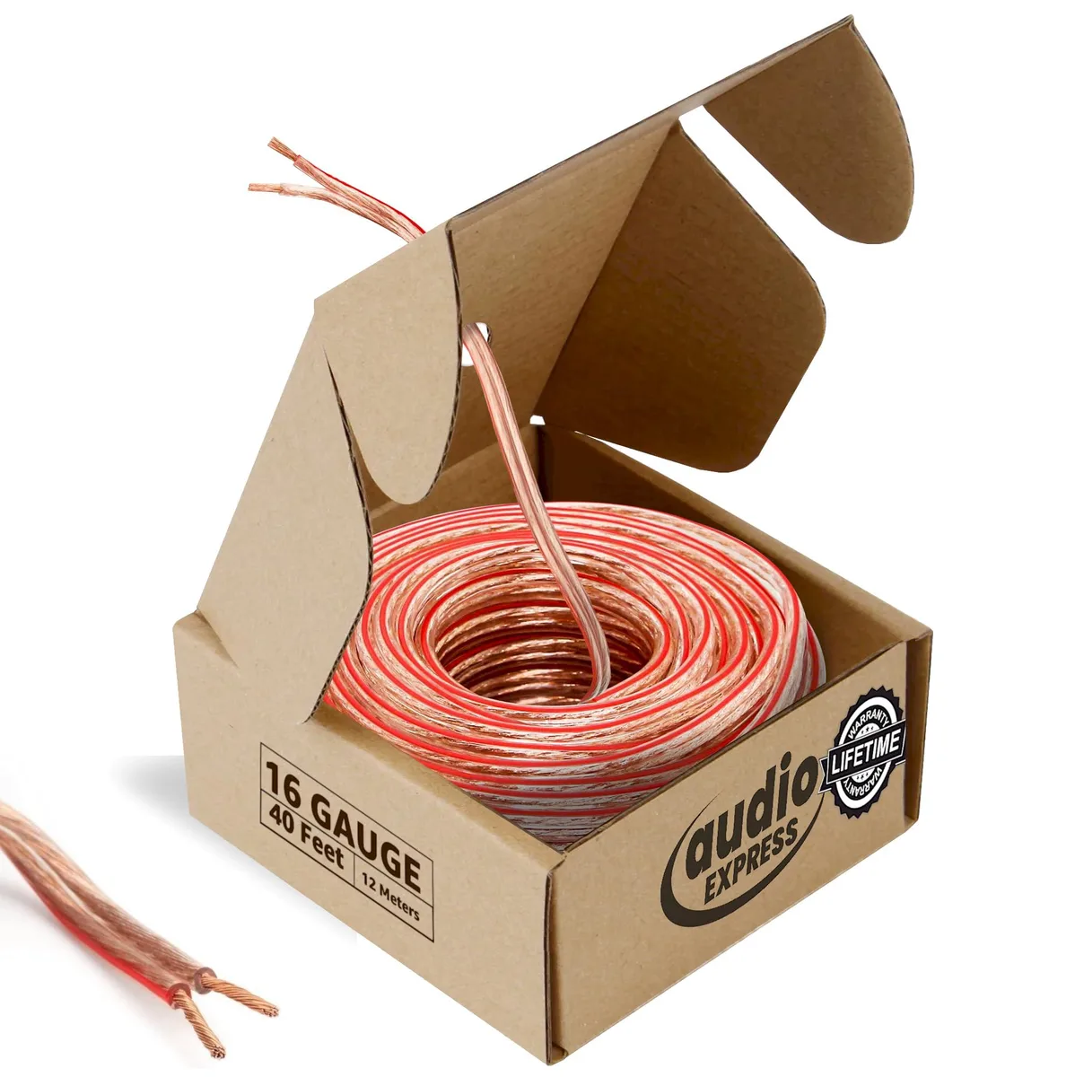 RCA AXWIRE-16-40 16-Gauge Speaker Wire 40ft 12.19m 74 Strand CCA — product photo