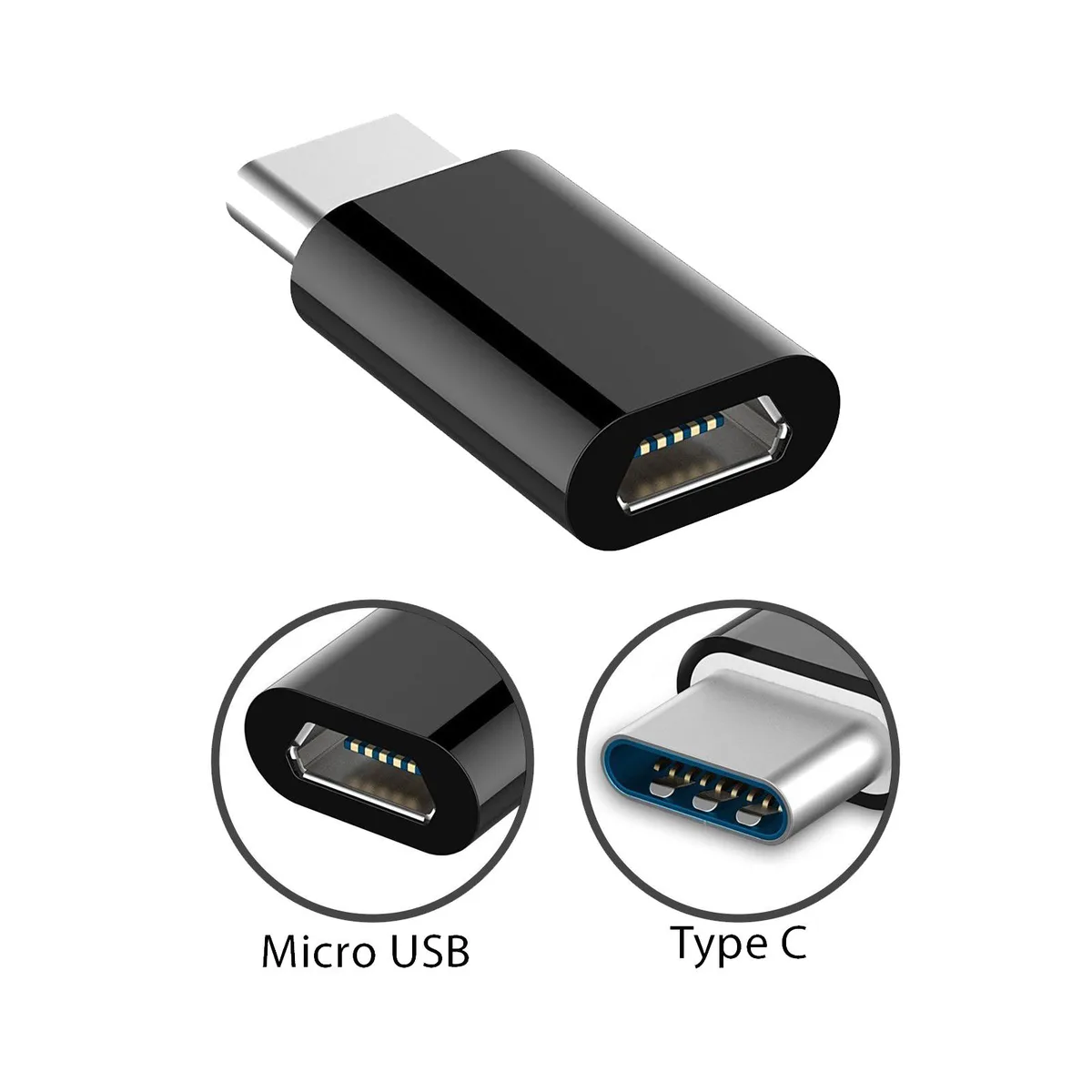 Logico Logico USB-C Adapter Micro USB Female to USB-C Male 480 Mbps 56K Ohm — product photo