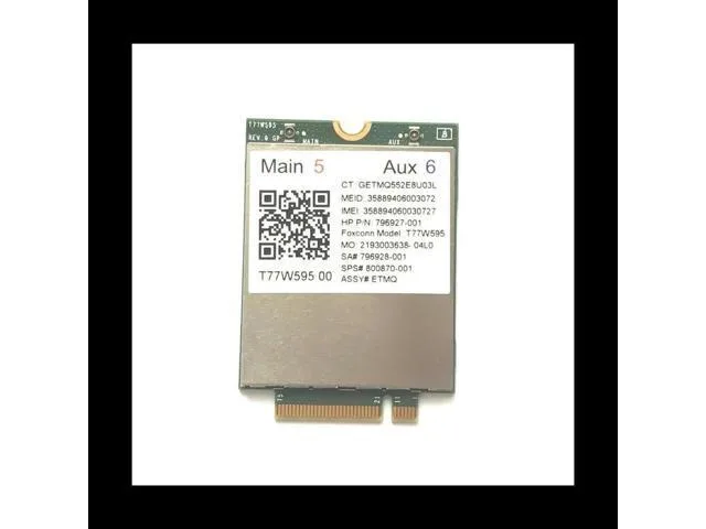 LORDWORLD LORDWORLD Lt4120 X5 LTE T77W595 796928-001 4G WWAN M.2 150Mbps Modem — product photo