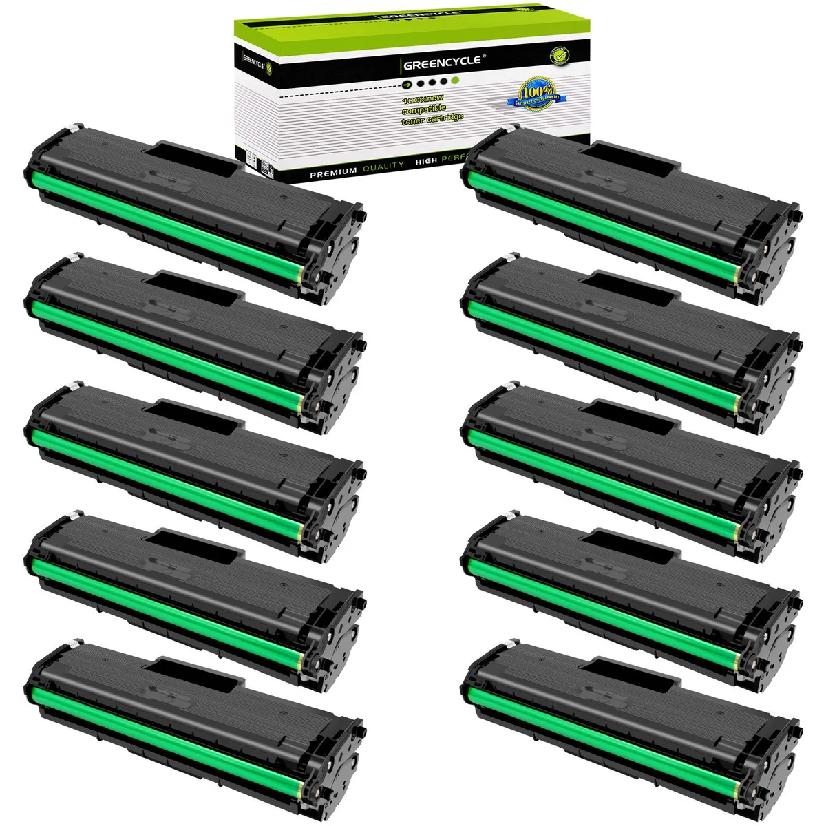 GREENCYCLE GREENCYCLE MLTD111S Black Toner Cartridge 10 Pack — product photo
