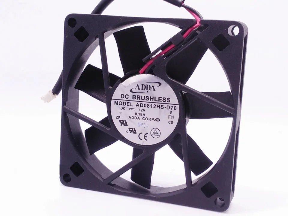 Aa Pub Aa Pub AD0812HS-D70 12V 0.18A 80x80x15mm case fan — product photo