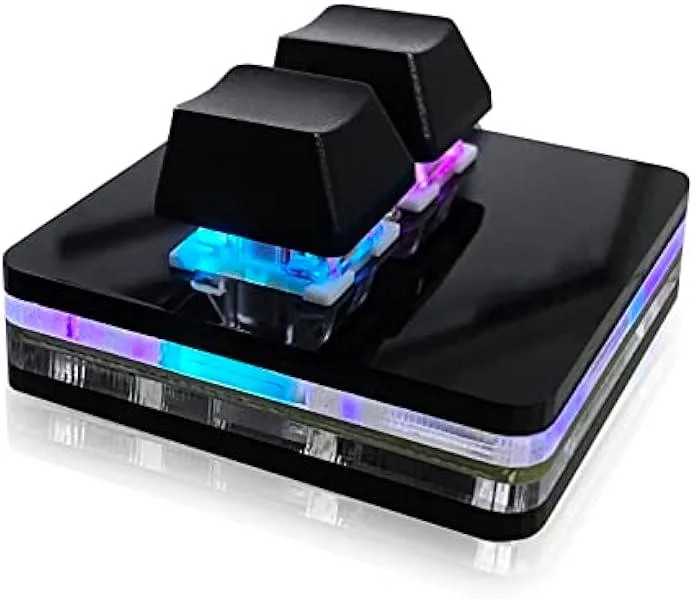 TAURKENAM TAURKENAM 2-Key Macro Keypad Red Switch RGB USB gaming keyboard — product photo