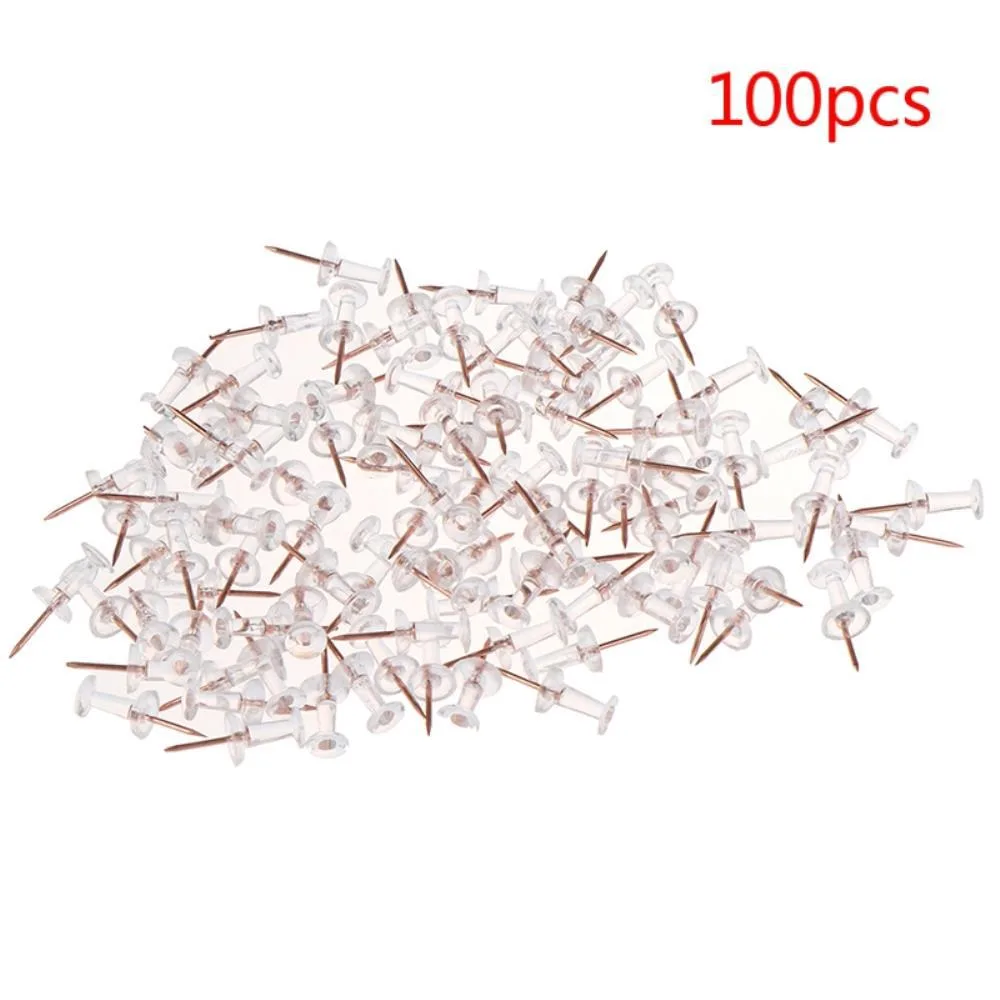 Ruth's sister Ruth's sister Transparent Rose Gold Thumbtack Pins 100pcs — product photo
