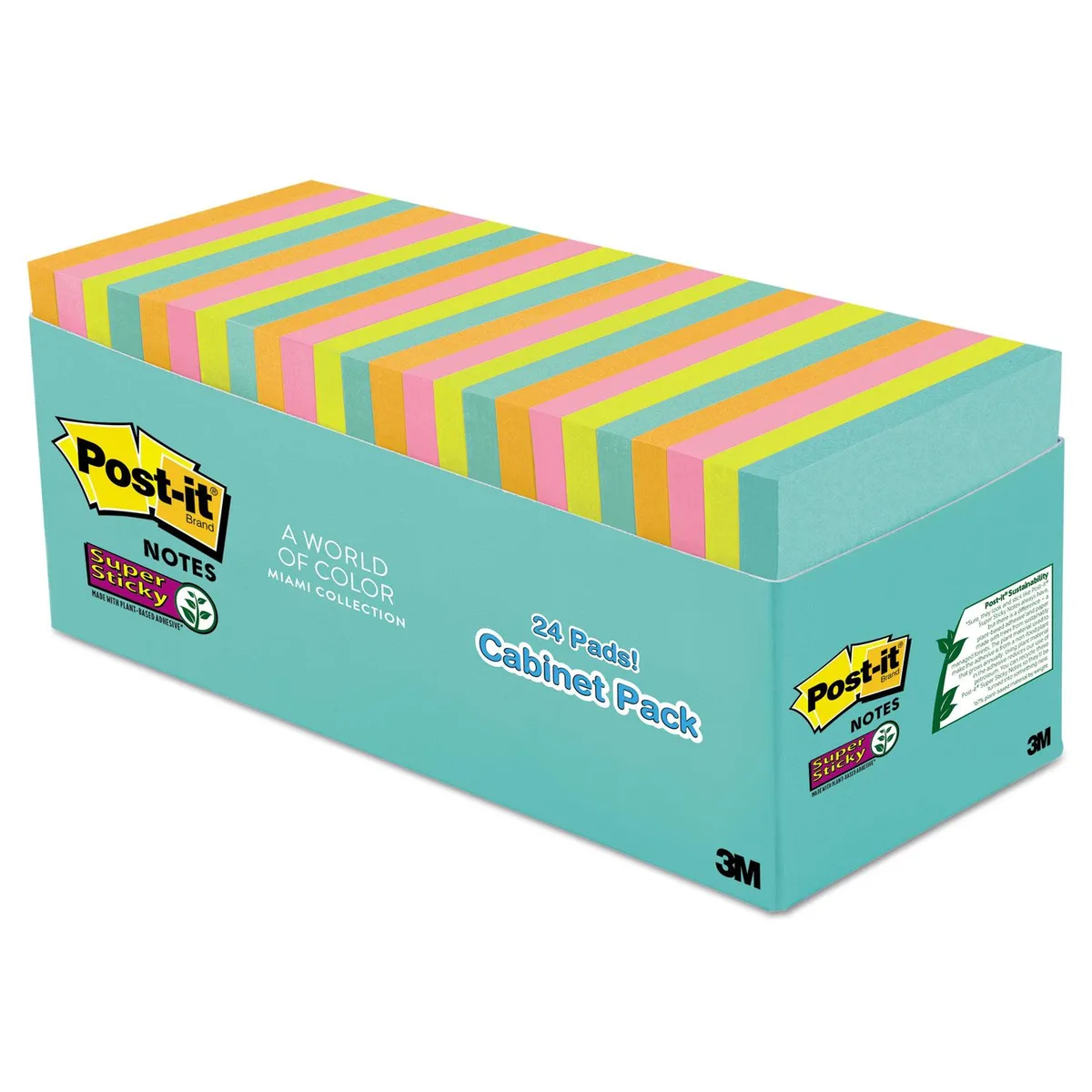 3M 3M 65424SSMIACP Post-it Super Sticky Notes 24 Pack 70 Sheets — product photo