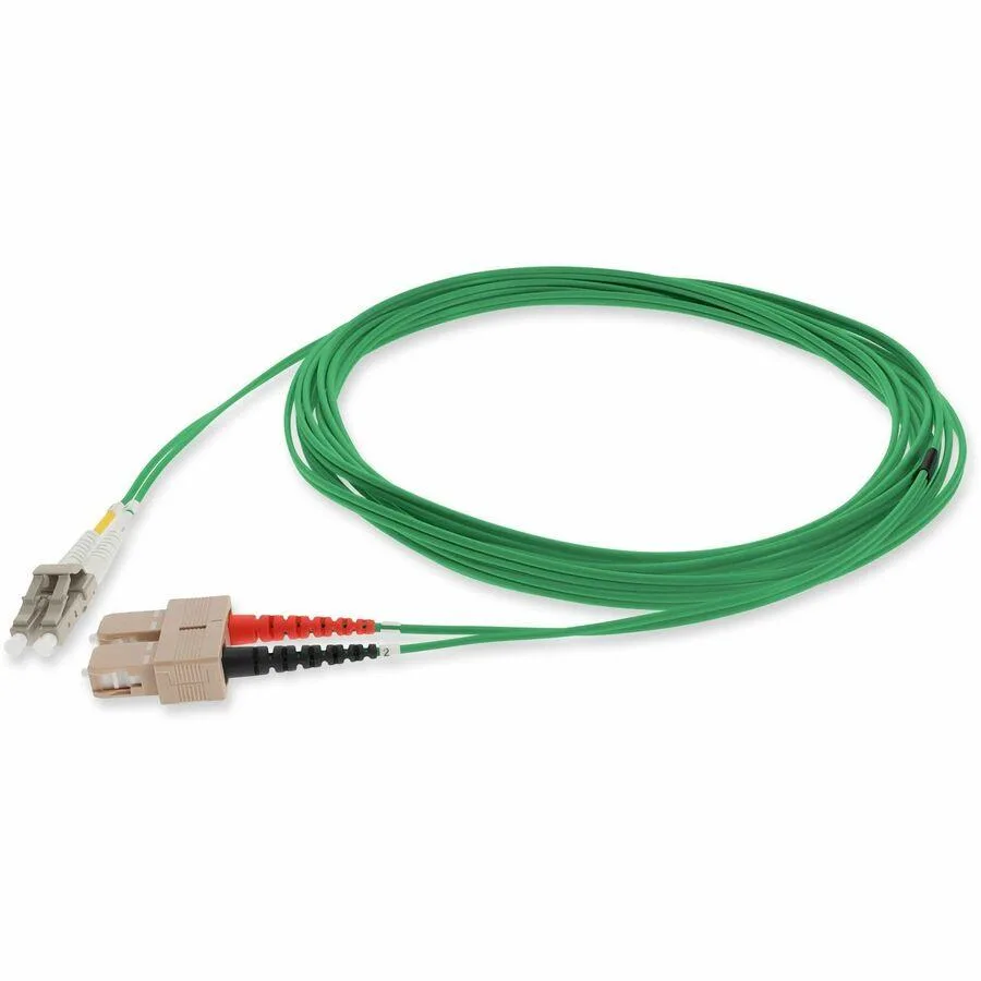 AddOn AddOn 1m SC to LC Green OM1 Duplex OFNR MMF Fiber Patch Cable — product photo