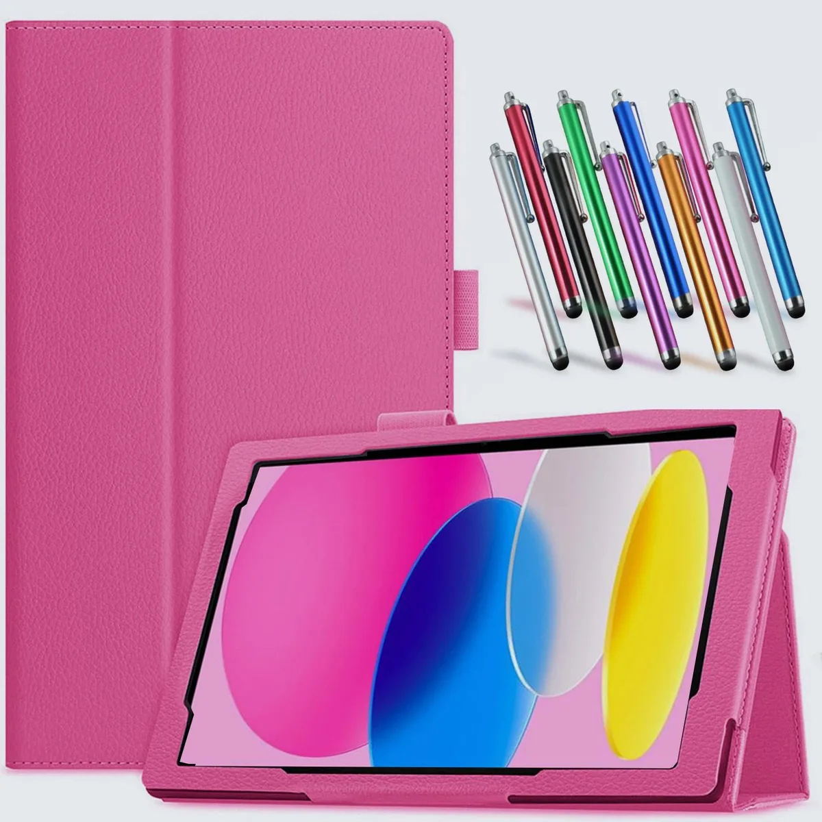 anicestore anicestore iPad 11th/10th Gen Flip Case PU Leather Blue with Stylus — product photo