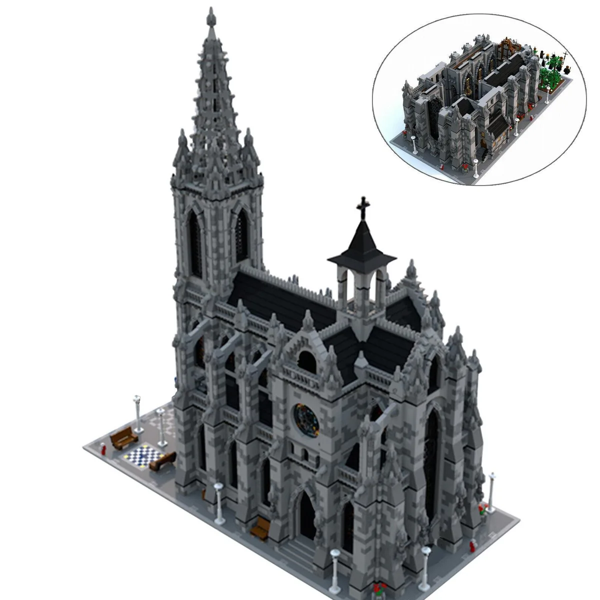 ZITIANYOUBUILD ZITIANYOUBUILD Modular Gothic Cathedral 21755 Pieces Building Set MOC — product photo