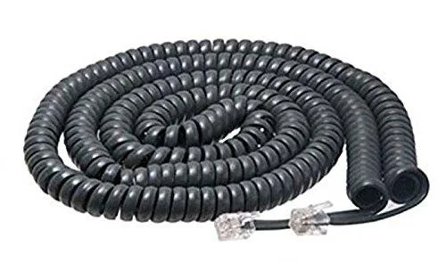 iMBAPrice iMBAPrice 7514802 Black RJ22 coiled handset cord 3–25 ft accessory — product photo
