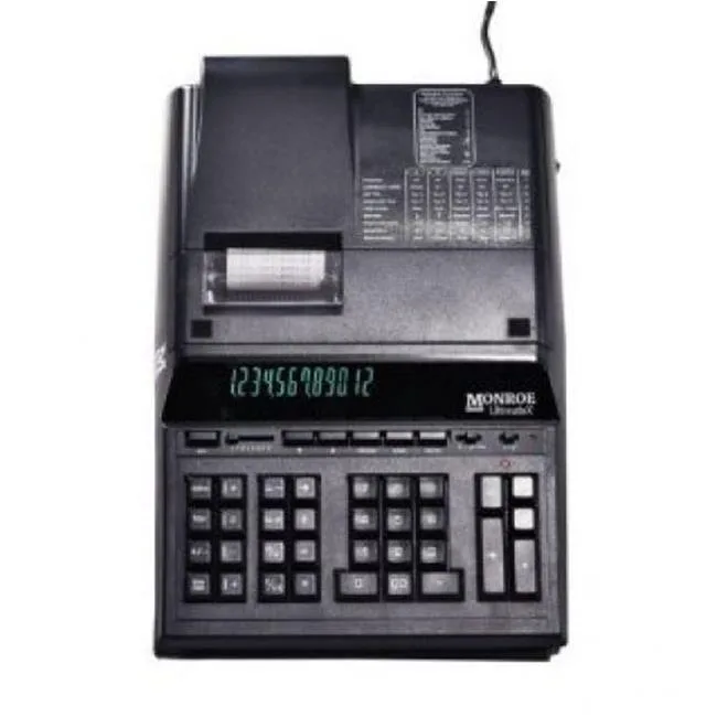 Monroe Monroe Ultimatexb 12 Digit IKT Desk &amp; Print Calculator Black — product photo